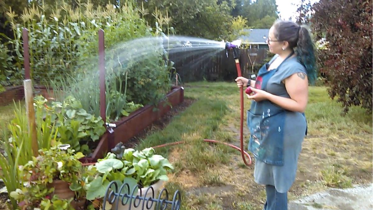 Garden Hose Pump For A Rain Barrel